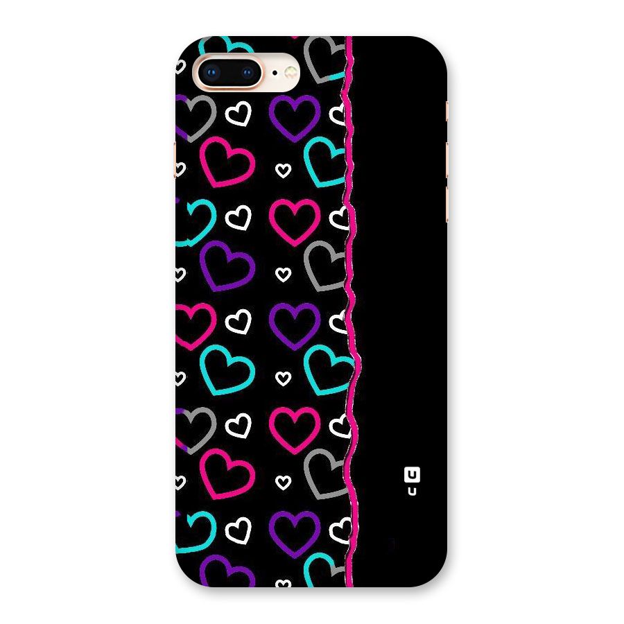 Empty Hearts Back Case for iPhone 8 Plus
