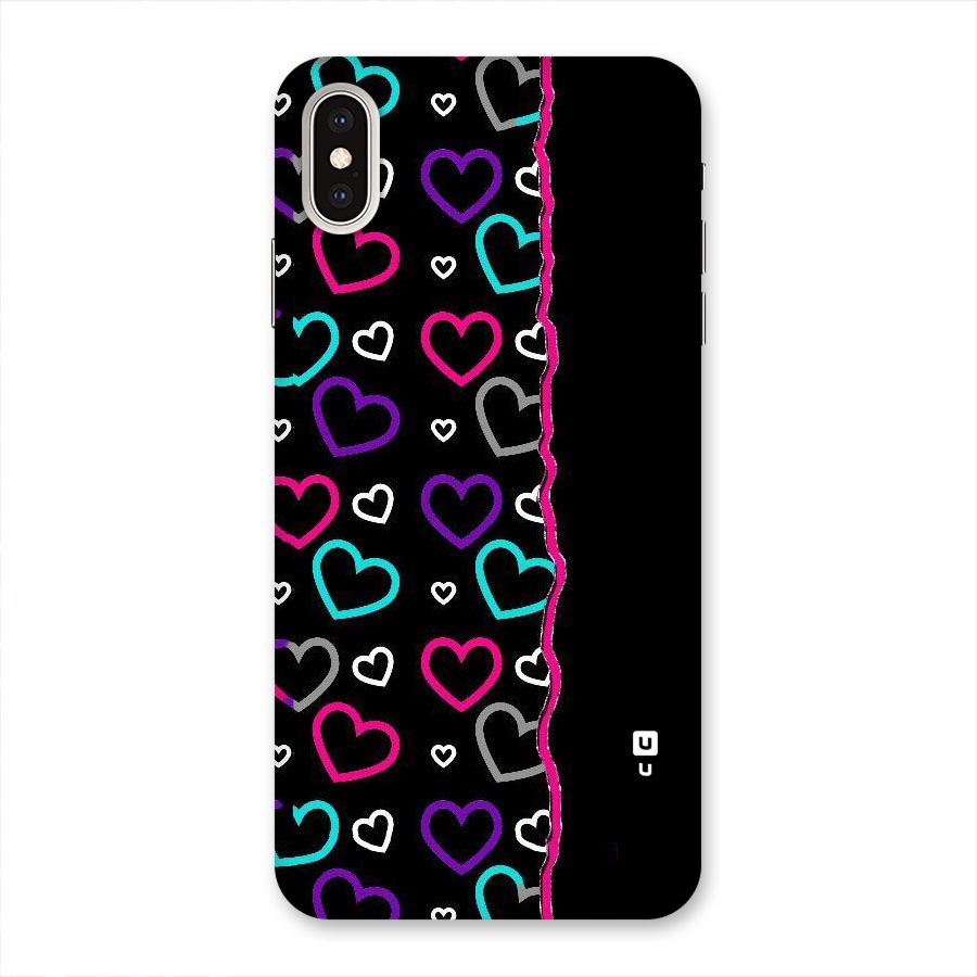 Empty Hearts Back Case for iPhone XS Max