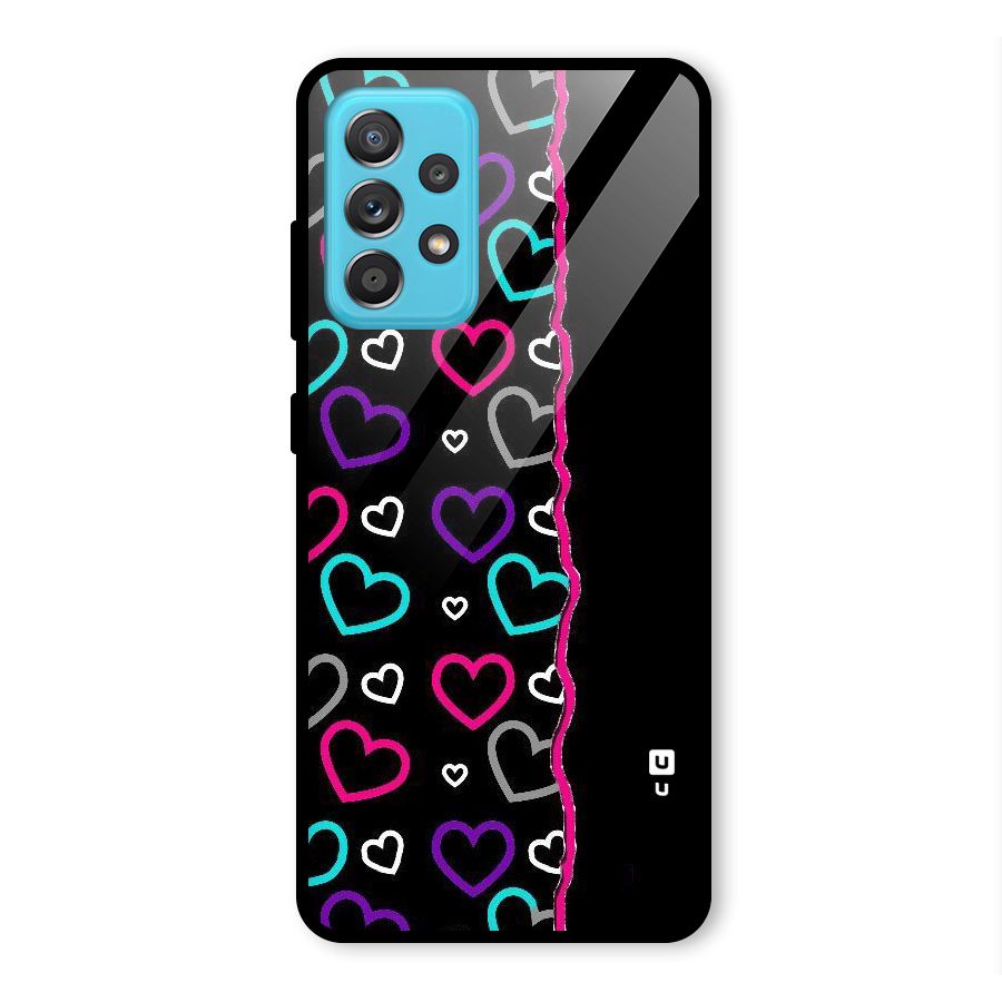 Empty Hearts Glass Back Case for Galaxy A52