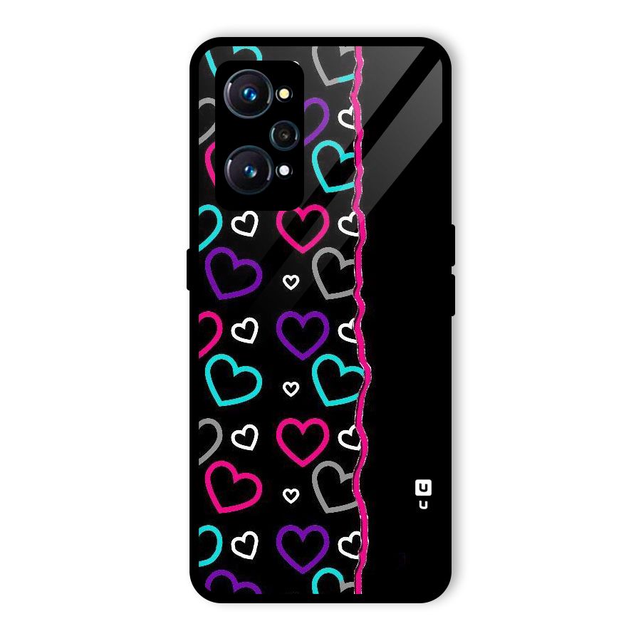Empty Hearts Glass Back Case for Realme GT Neo2