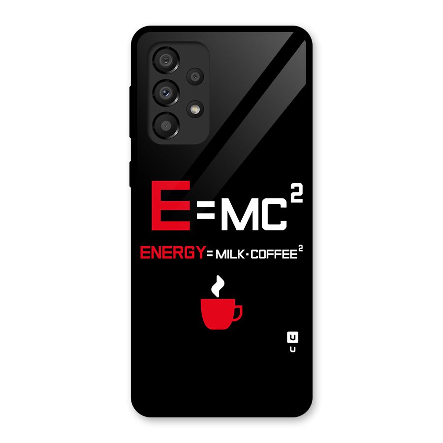 Energy Coffee Equation Glass Back Case for Galaxy A33 5G