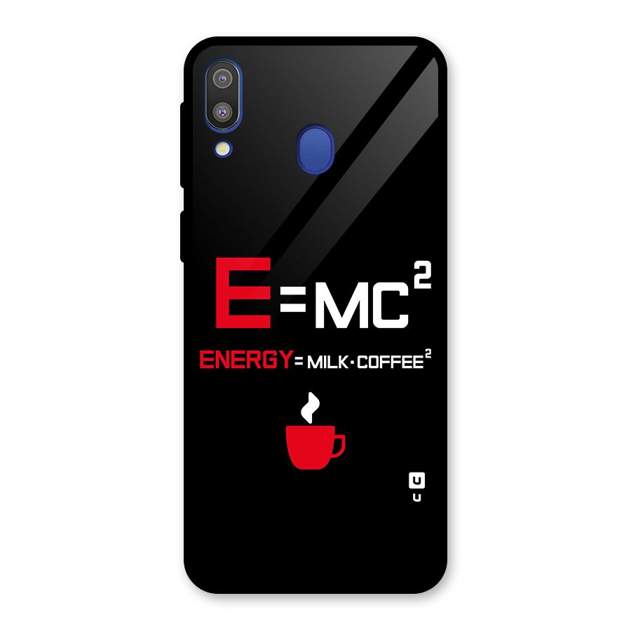 Energy Coffee Equation Glass Back Case for Galaxy M20