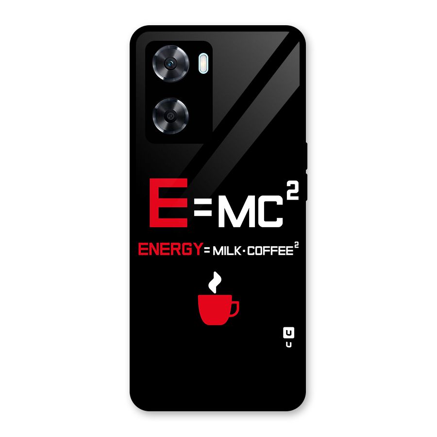 Energy Coffee Equation Glass Back Case for Oppo A77