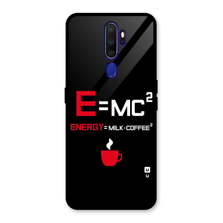 Energy Coffee Equation Glass Back Case for Oppo A9 (2020)