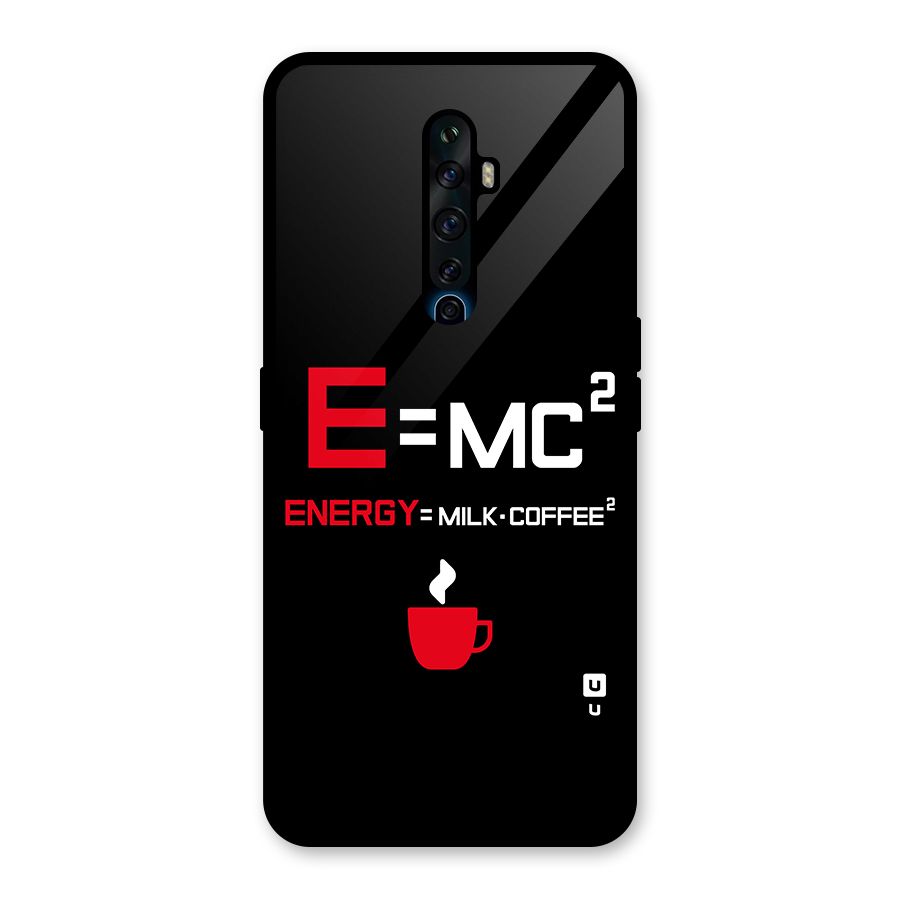 Energy Coffee Equation Glass Back Case for Oppo Reno2 Z