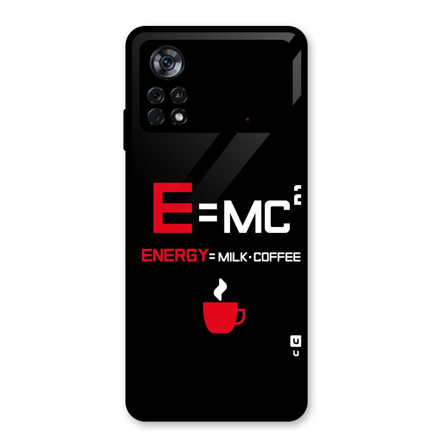 Energy Coffee Equation Glass Back Case for Poco X4 Pro 5G