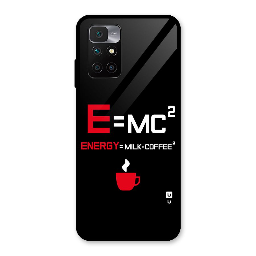 Energy Coffee Equation Glass Back Case for Redmi 10 Prime