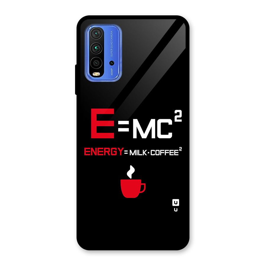 Energy Coffee Equation Glass Back Case for Redmi 9 Power