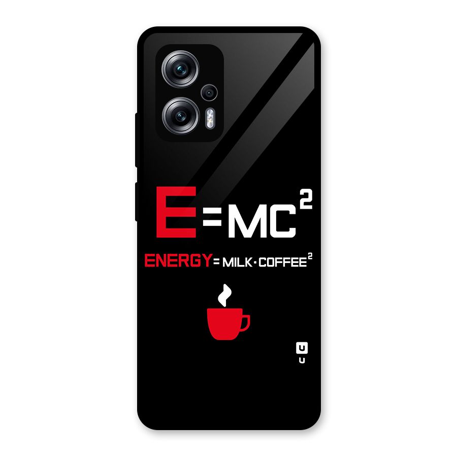 Energy Coffee Equation Glass Back Case for Redmi K50i