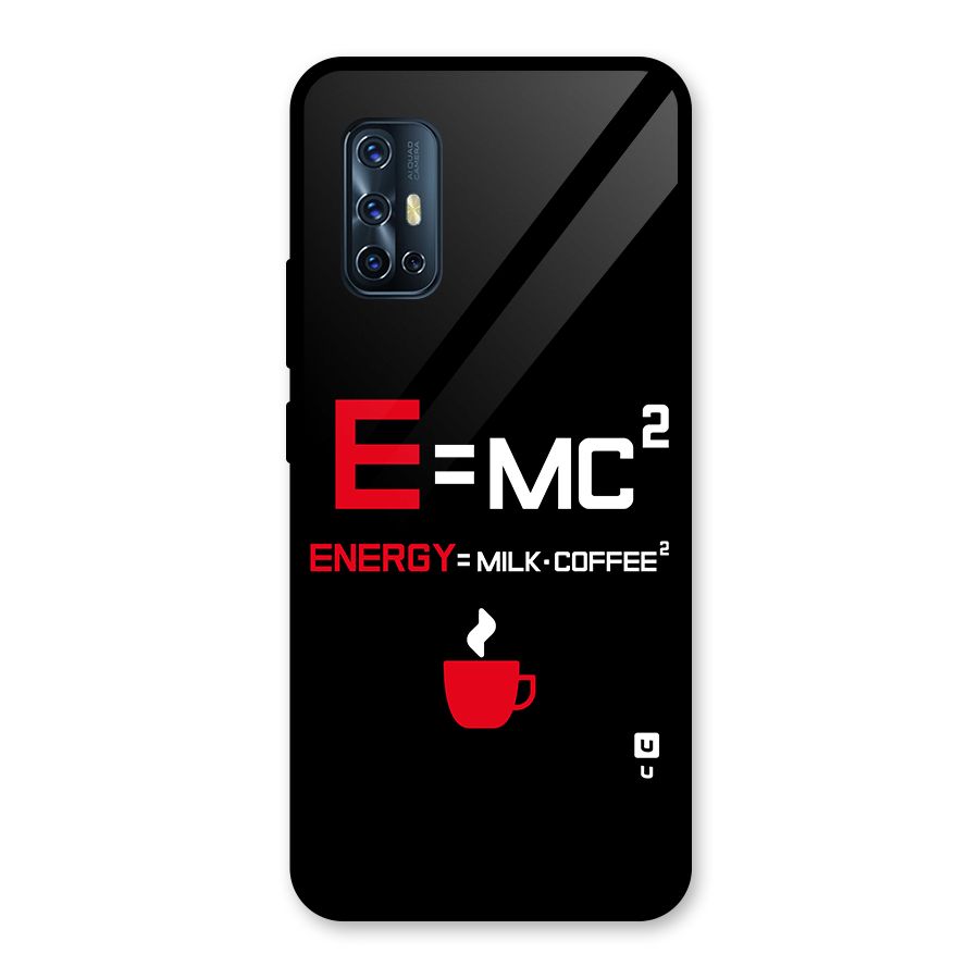 Energy Coffee Equation Glass Back Case for Vivo V17