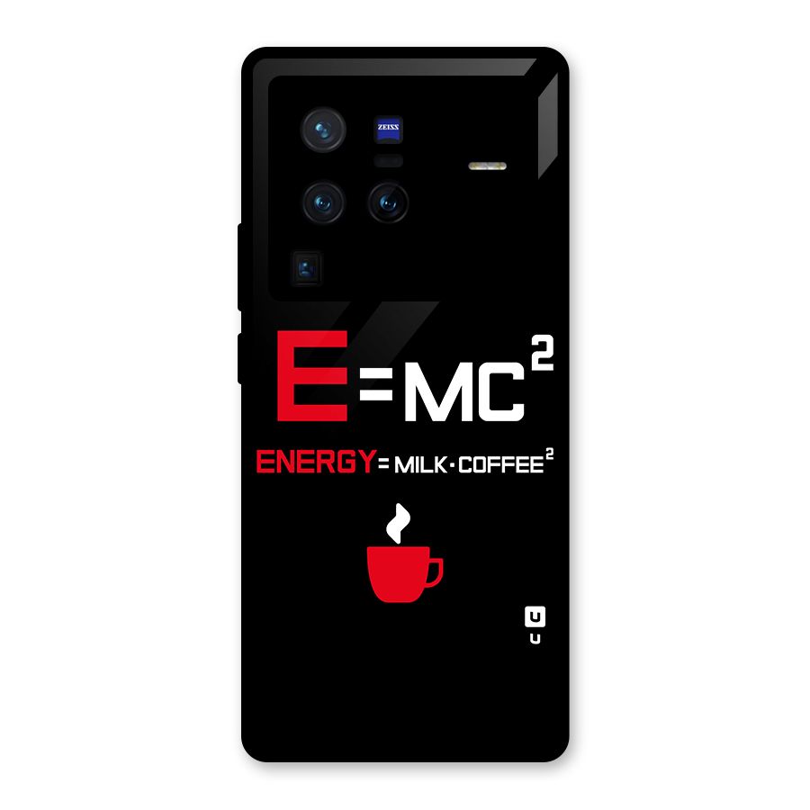 Energy Coffee Equation Glass Back Case for Vivo X80 Pro