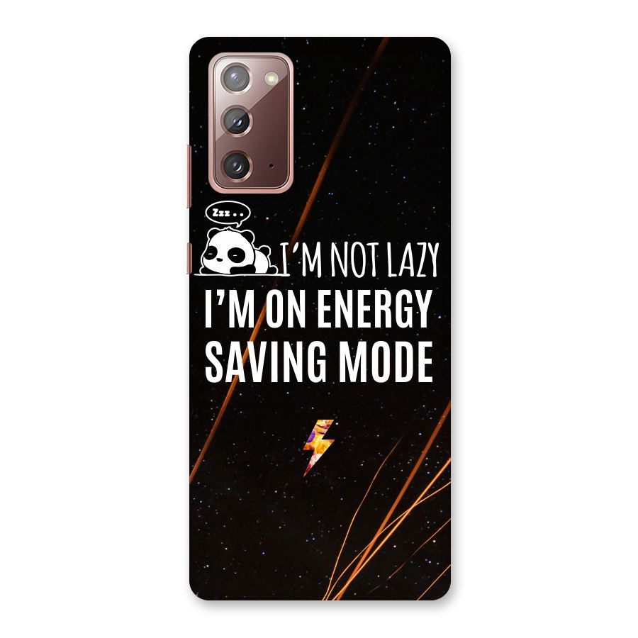 Energy Saving Mode Back Case for Galaxy Note 20