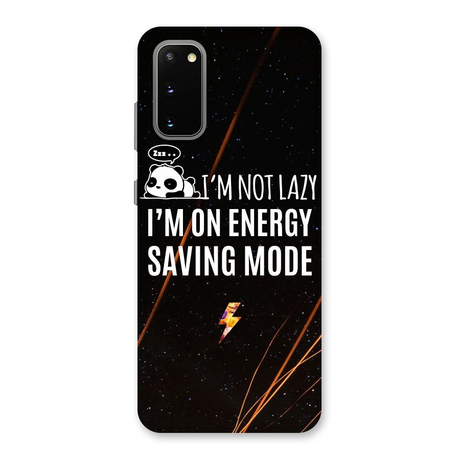 Energy Saving Mode Back Case for Galaxy S20