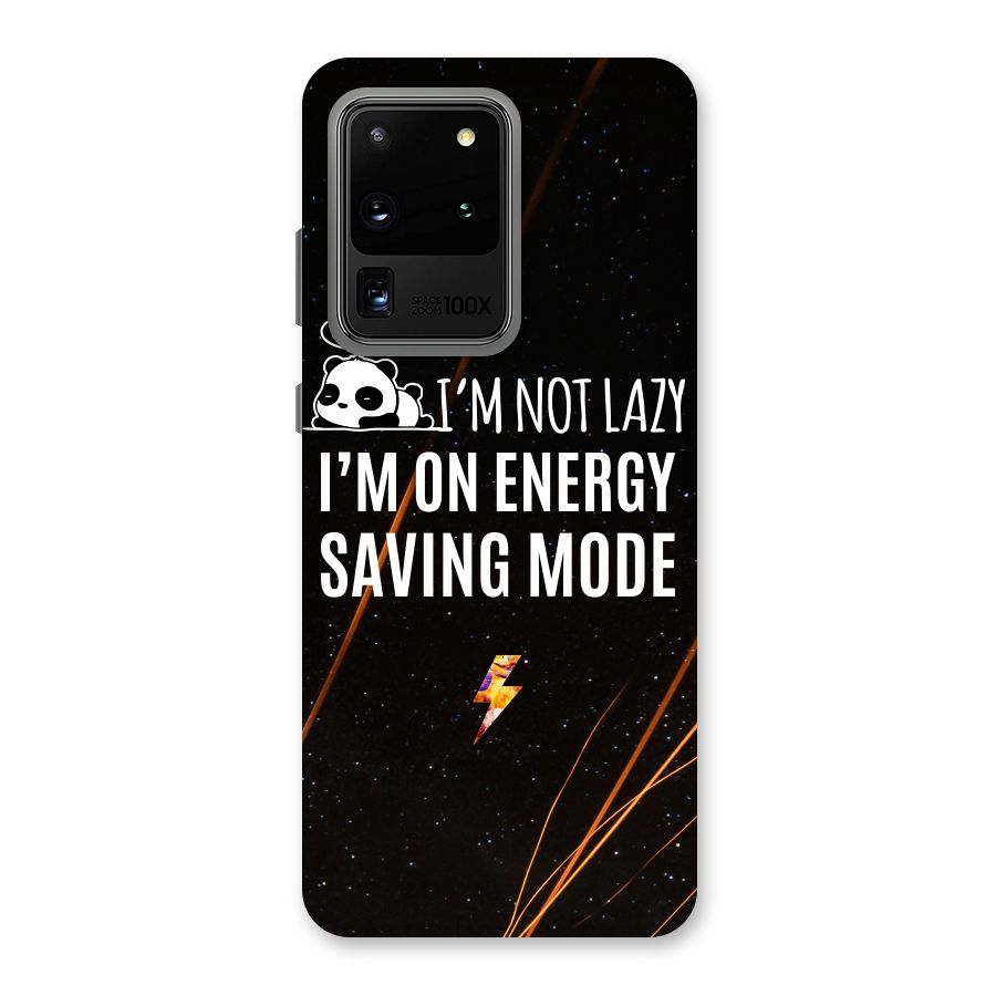 Energy Saving Mode Back Case for Galaxy S20 Ultra