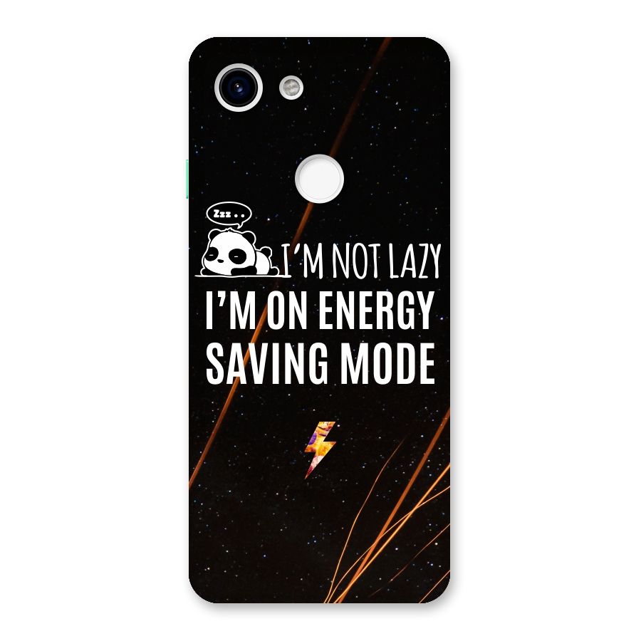 Energy Saving Mode Back Case for Google Pixel 3