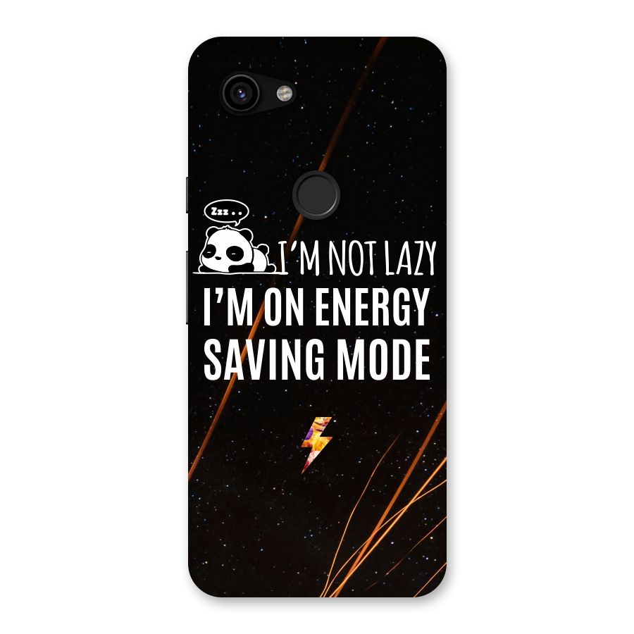 Energy Saving Mode Back Case for Google Pixel 3a