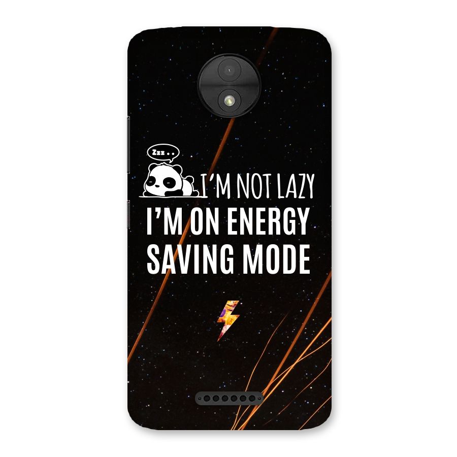 Energy Saving Mode Back Case for Moto C