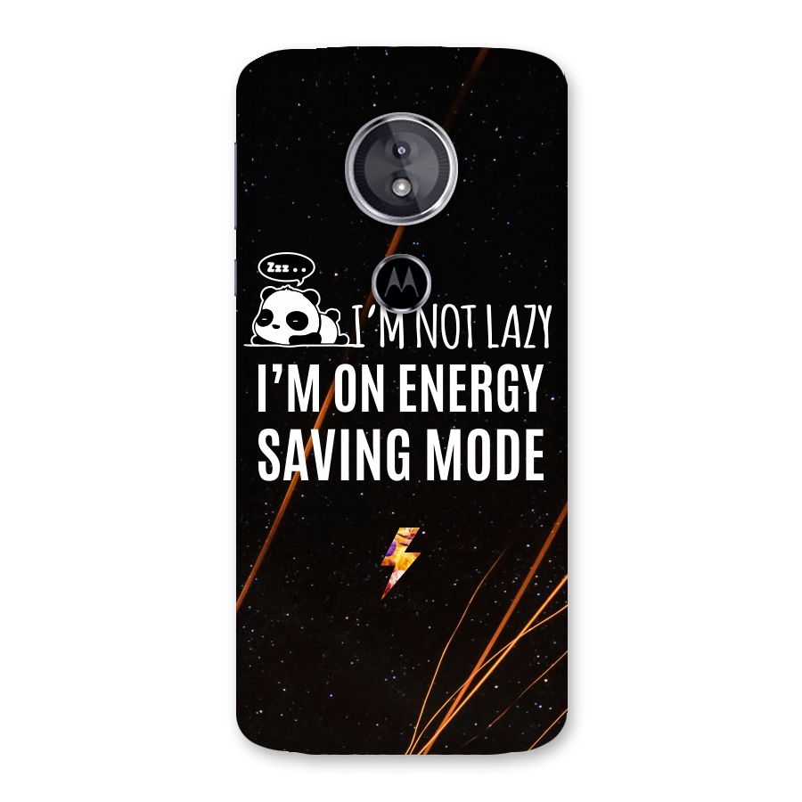 Energy Saving Mode Back Case for Moto E5