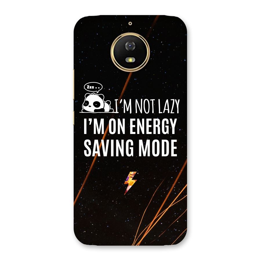 Energy Saving Mode Back Case for Moto G5s