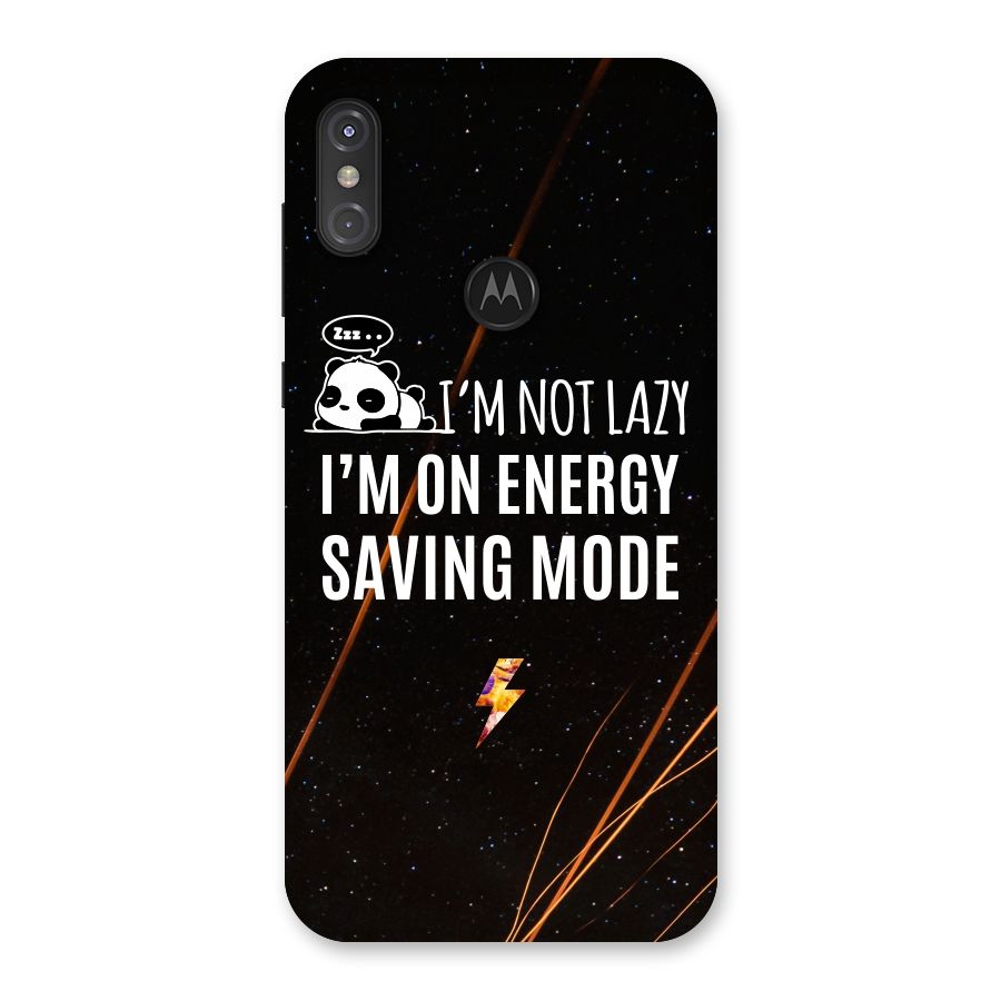 Energy Saving Mode Back Case for Motorola One Power