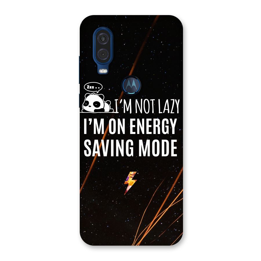 Energy Saving Mode Back Case for Motorola One Vision