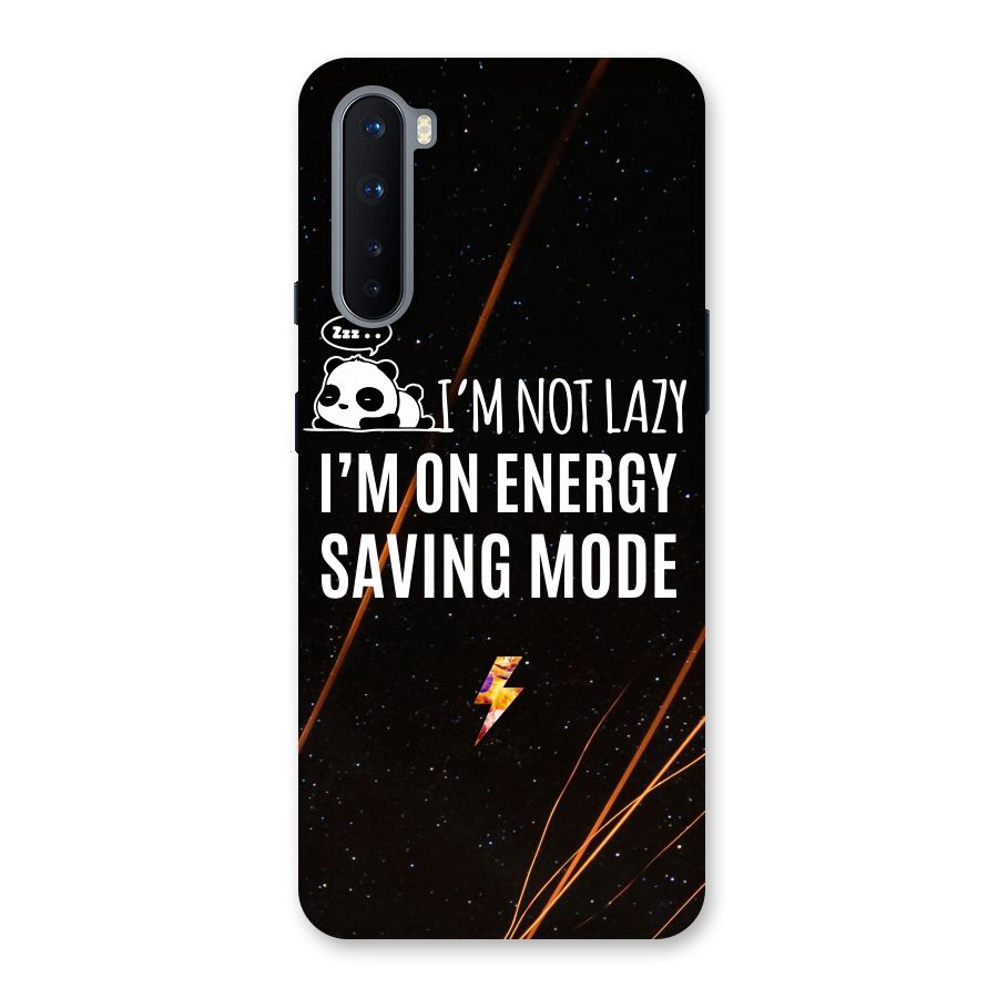 Energy Saving Mode Back Case for OnePlus Nord