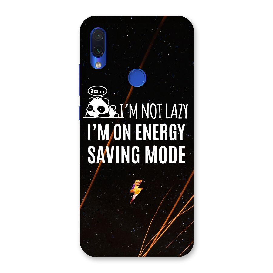 Energy Saving Mode Back Case for Redmi Note 7