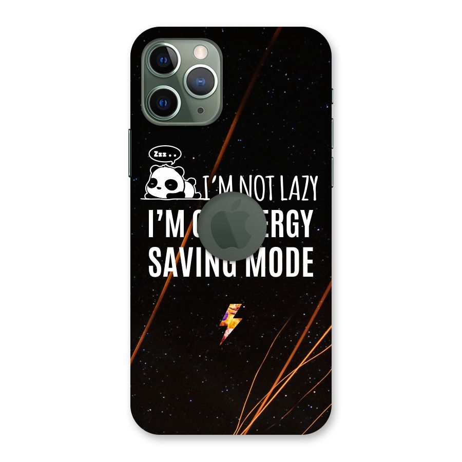Energy Saving Mode Back Case for iPhone 11 Pro Logo  Cut