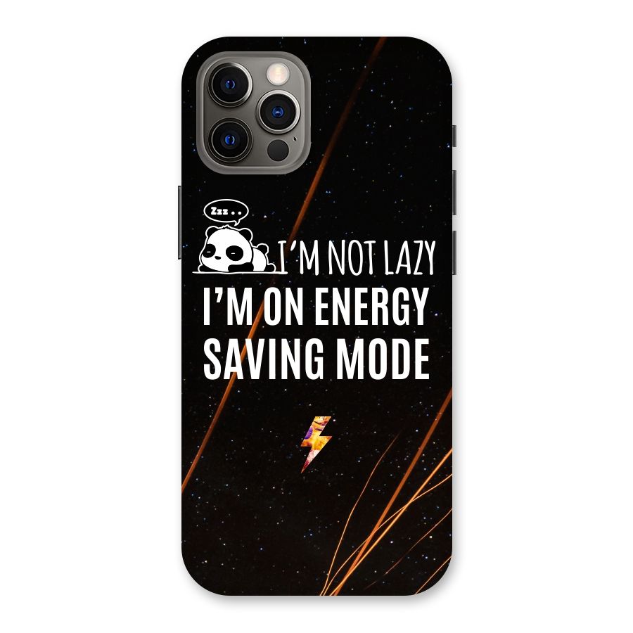 Energy Saving Mode Back Case for iPhone 12 Pro