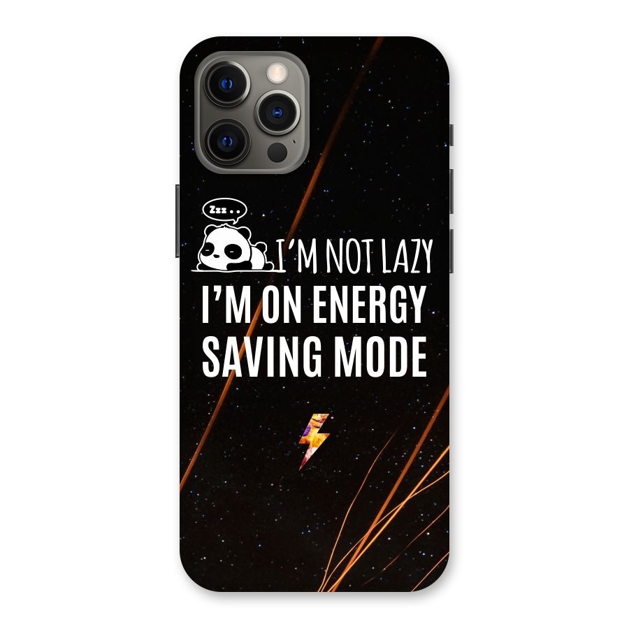 Energy Saving Mode Back Case for iPhone 12 Pro Max