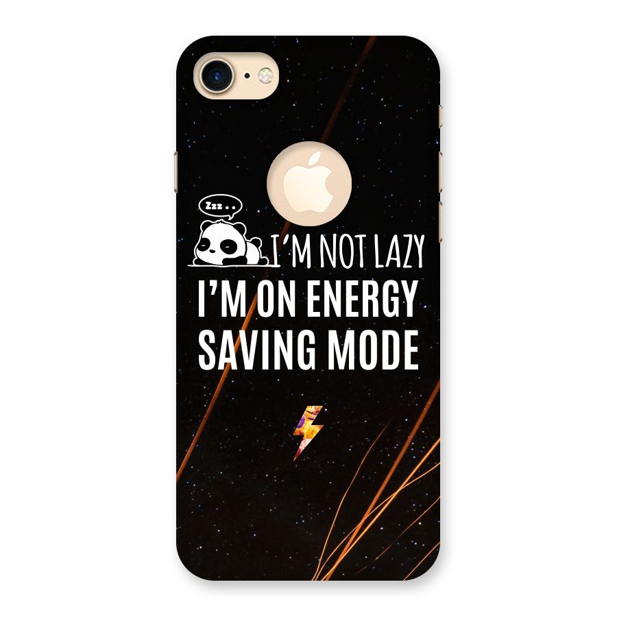 Energy Saving Mode Back Case for iPhone 7 Logo Cut