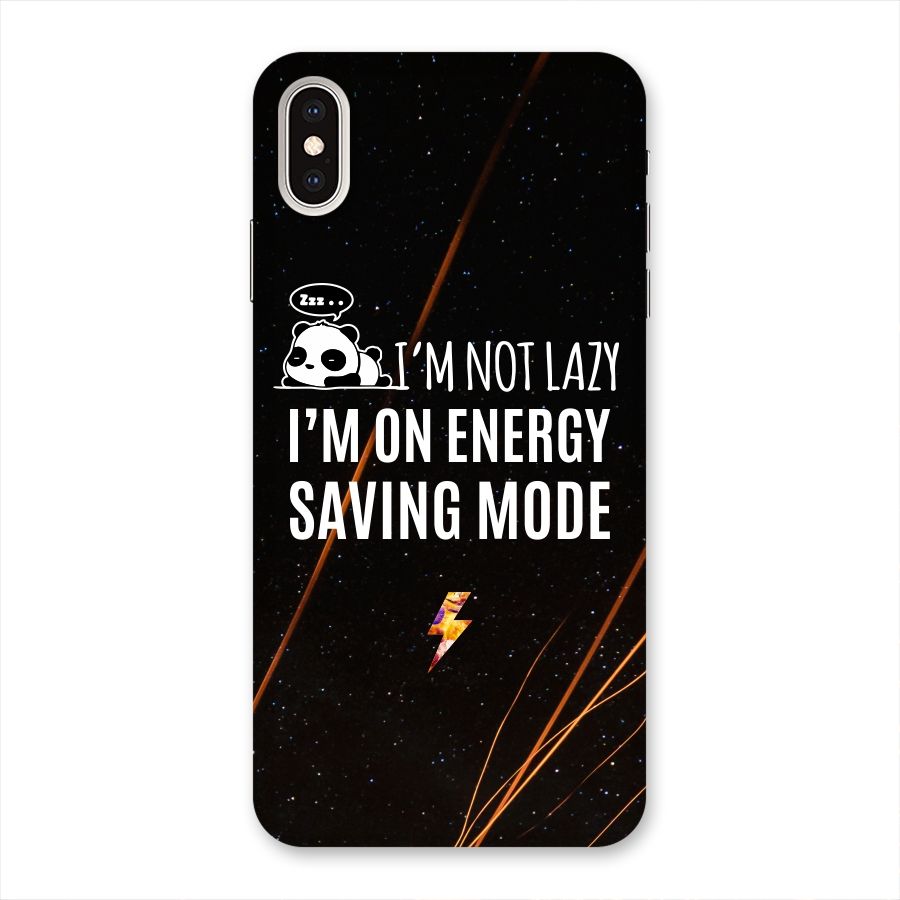 Energy Saving Mode Back Case for iPhone XS Max