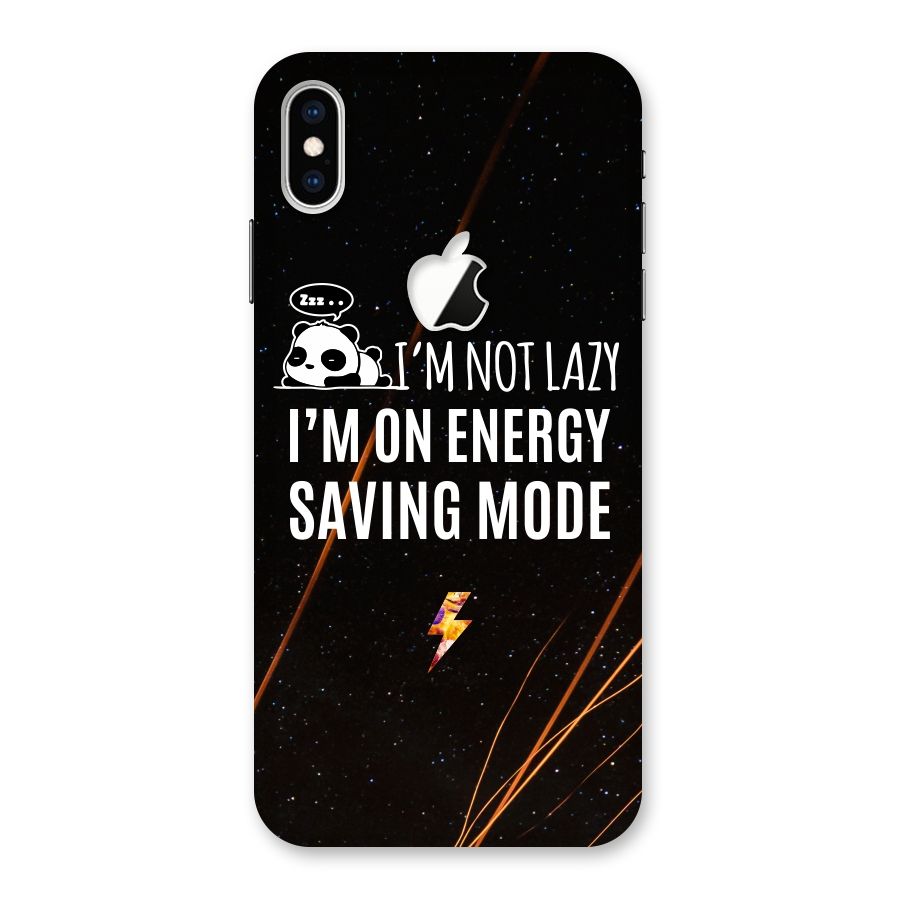 Energy Saving Mode Back Case for iPhone XS Max Apple Cut