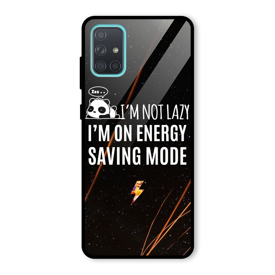 Energy Saving Mode Glass Back Case for Galaxy A71