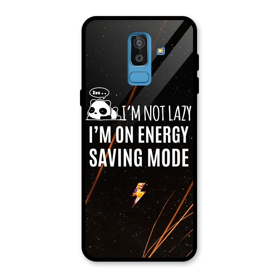 Energy Saving Mode Glass Back Case for Galaxy J8