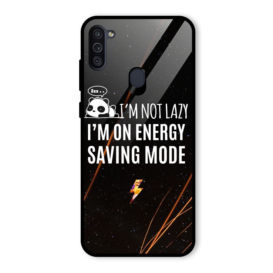Energy Saving Mode Glass Back Case for Galaxy M11
