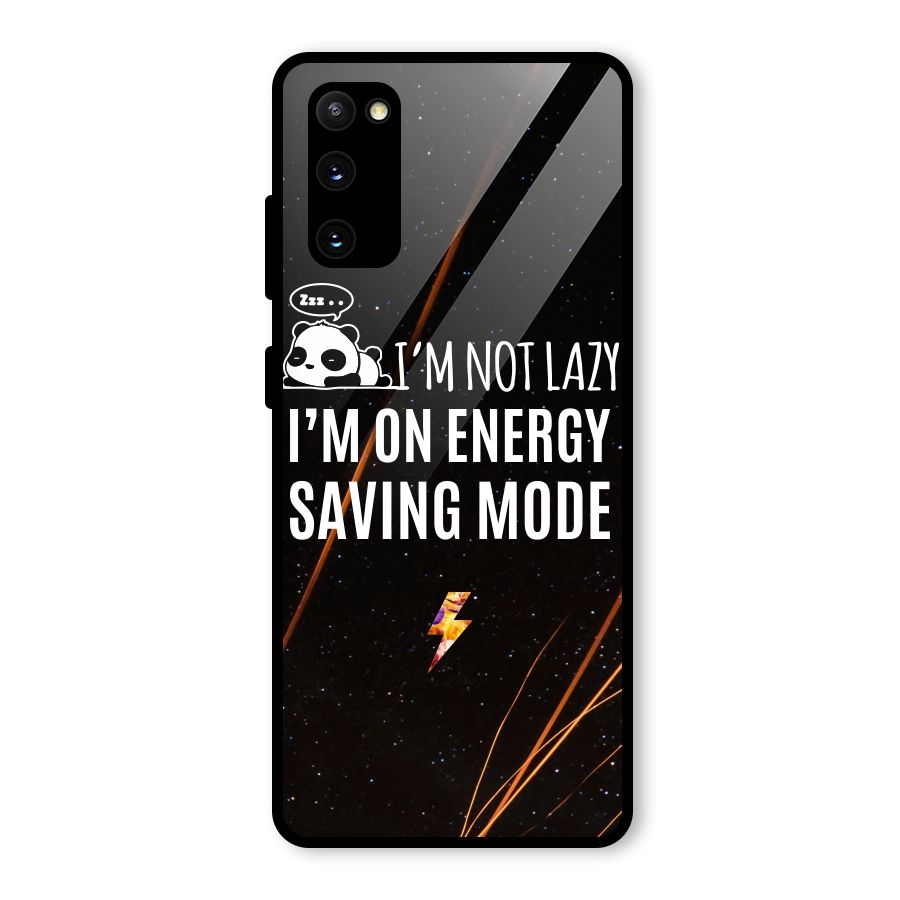 Energy Saving Mode Glass Back Case for Galaxy S20 FE