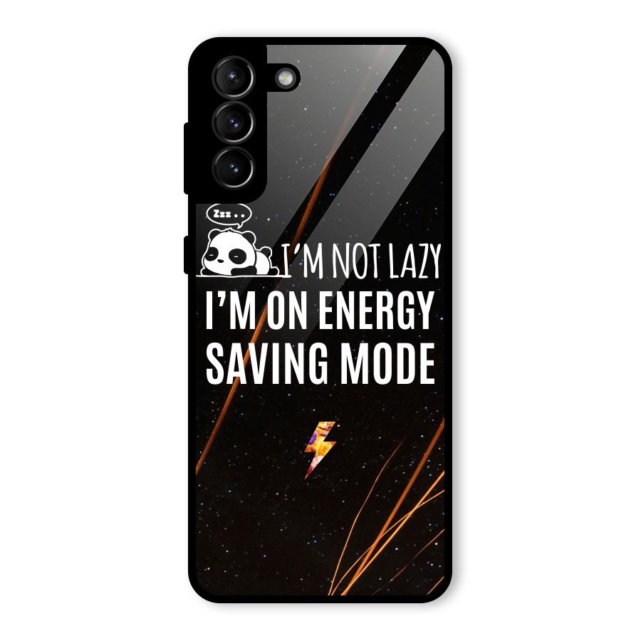 Energy Saving Mode Glass Back Case for Galaxy S21 Plus