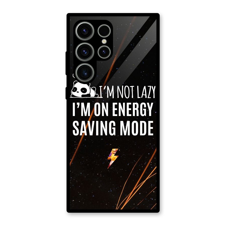 Energy Saving Mode Glass Back Case for Galaxy S23 Ultra