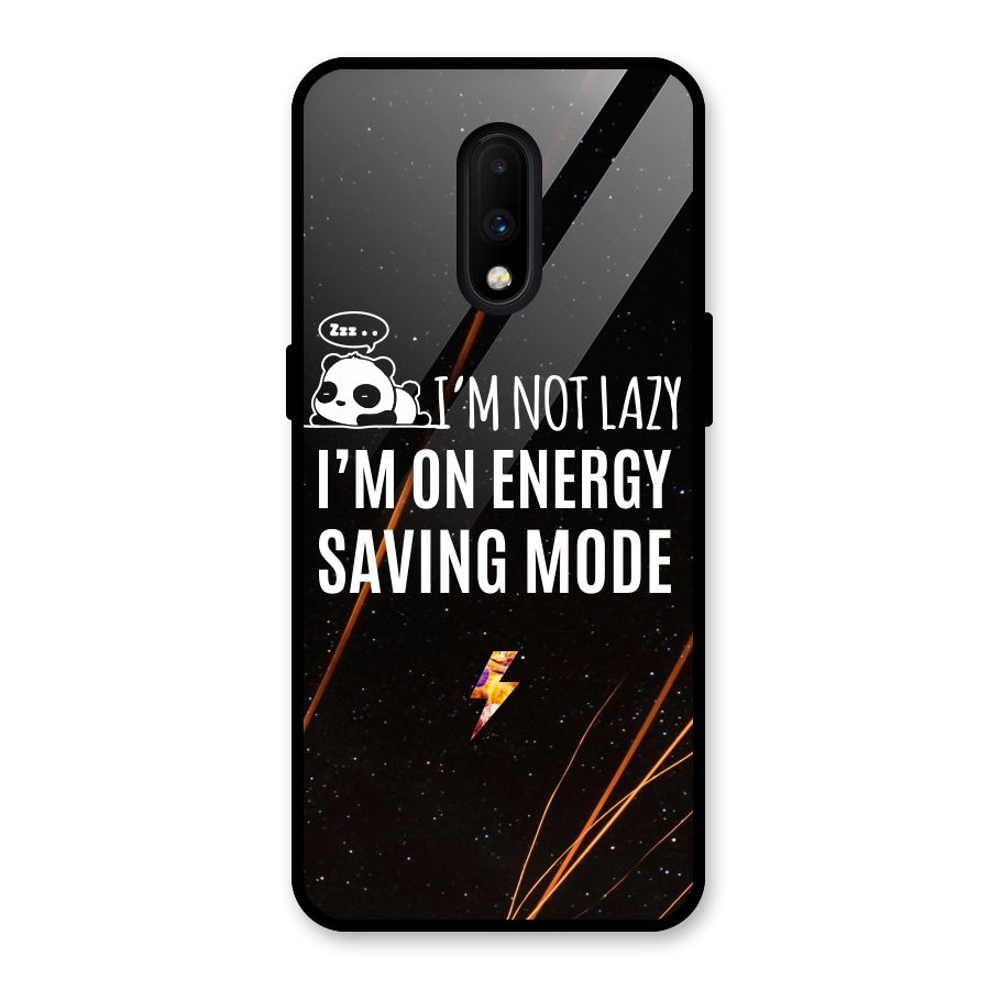 Energy Saving Mode Glass Back Case for OnePlus 7