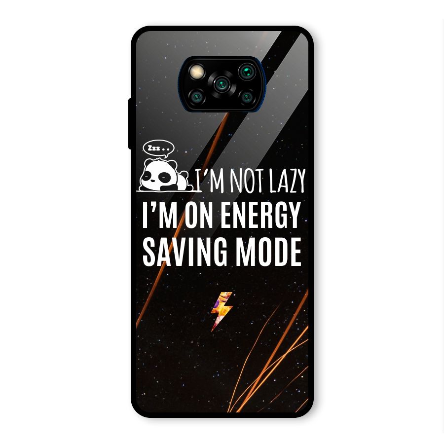 Energy Saving Mode Glass Back Case for Poco X3 Pro
