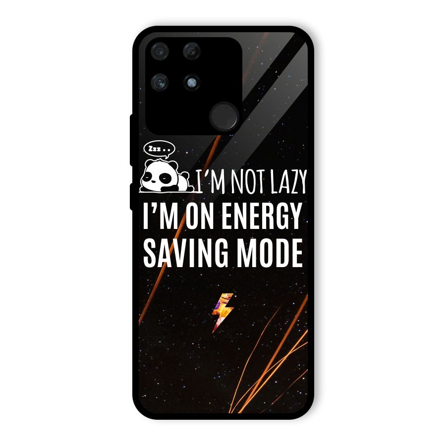 Energy Saving Mode Glass Back Case for Realme Narzo 50A