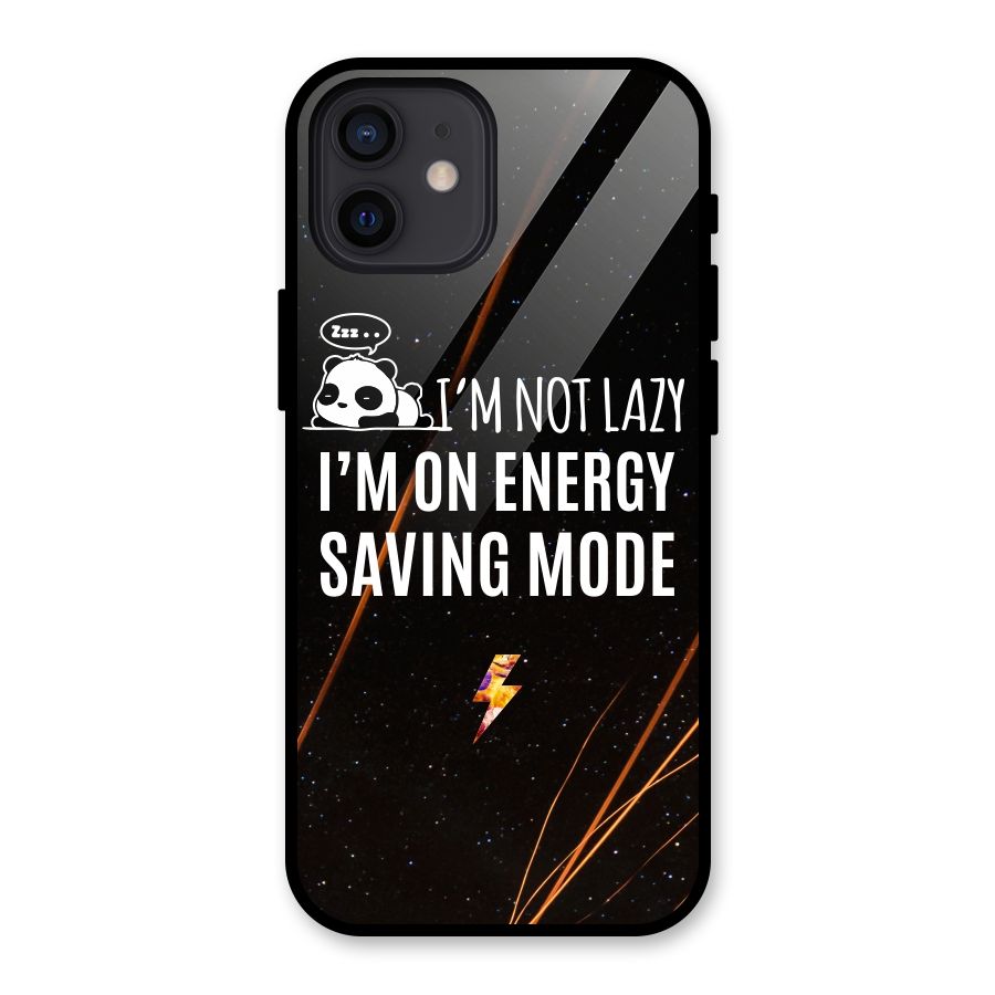 Energy Saving Mode Glass Back Case for iPhone 12