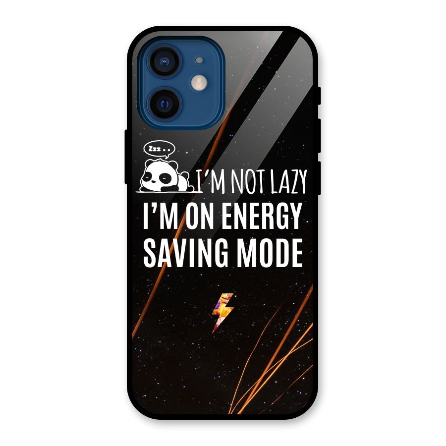 Energy Saving Mode Glass Back Case for iPhone 12 Mini