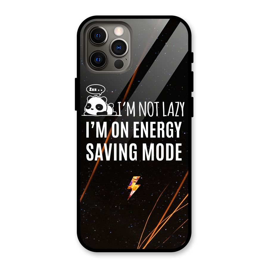 Energy Saving Mode Glass Back Case for iPhone 12 Pro