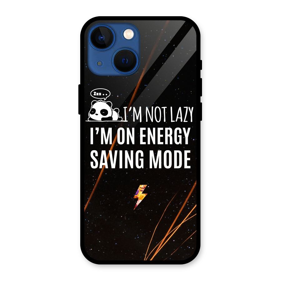 Energy Saving Mode Glass Back Case for iPhone 13 Mini