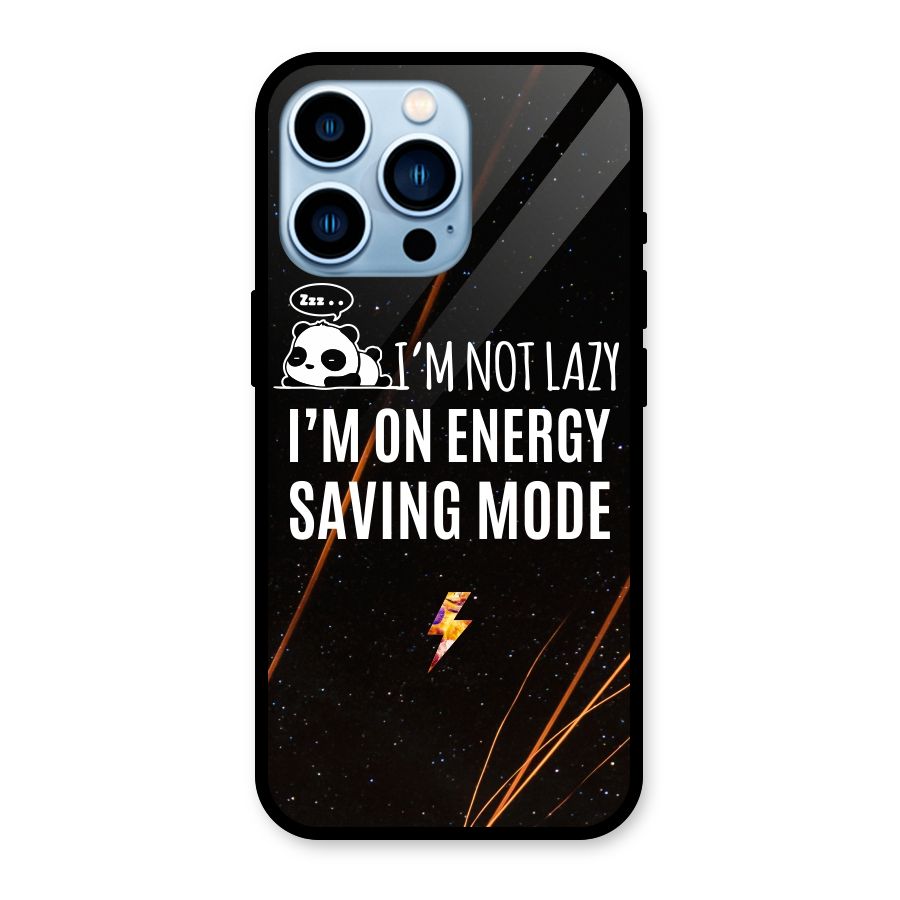 Energy Saving Mode Glass Back Case for iPhone 13 Pro