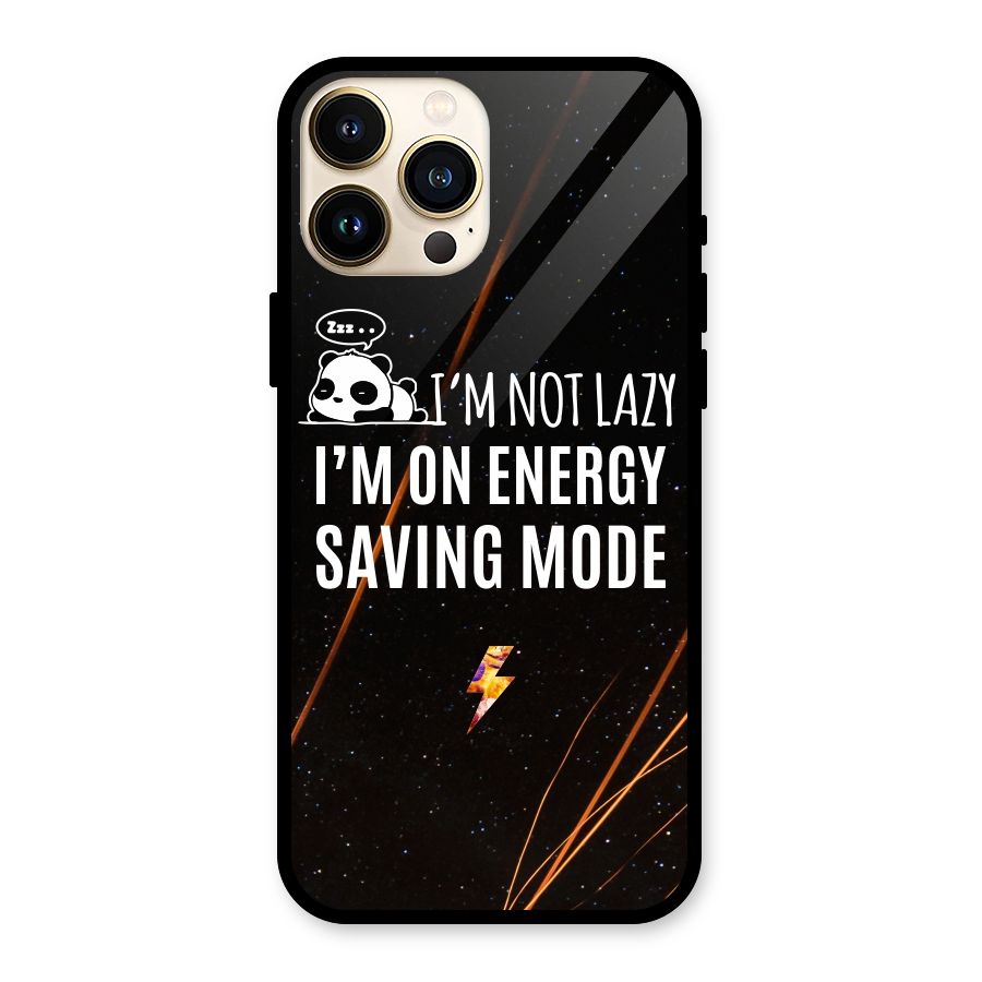 Energy Saving Mode Glass Back Case for iPhone 13 Pro Max