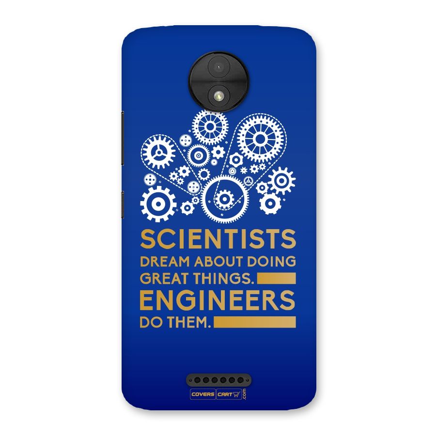 Engineer Back Case for Moto C