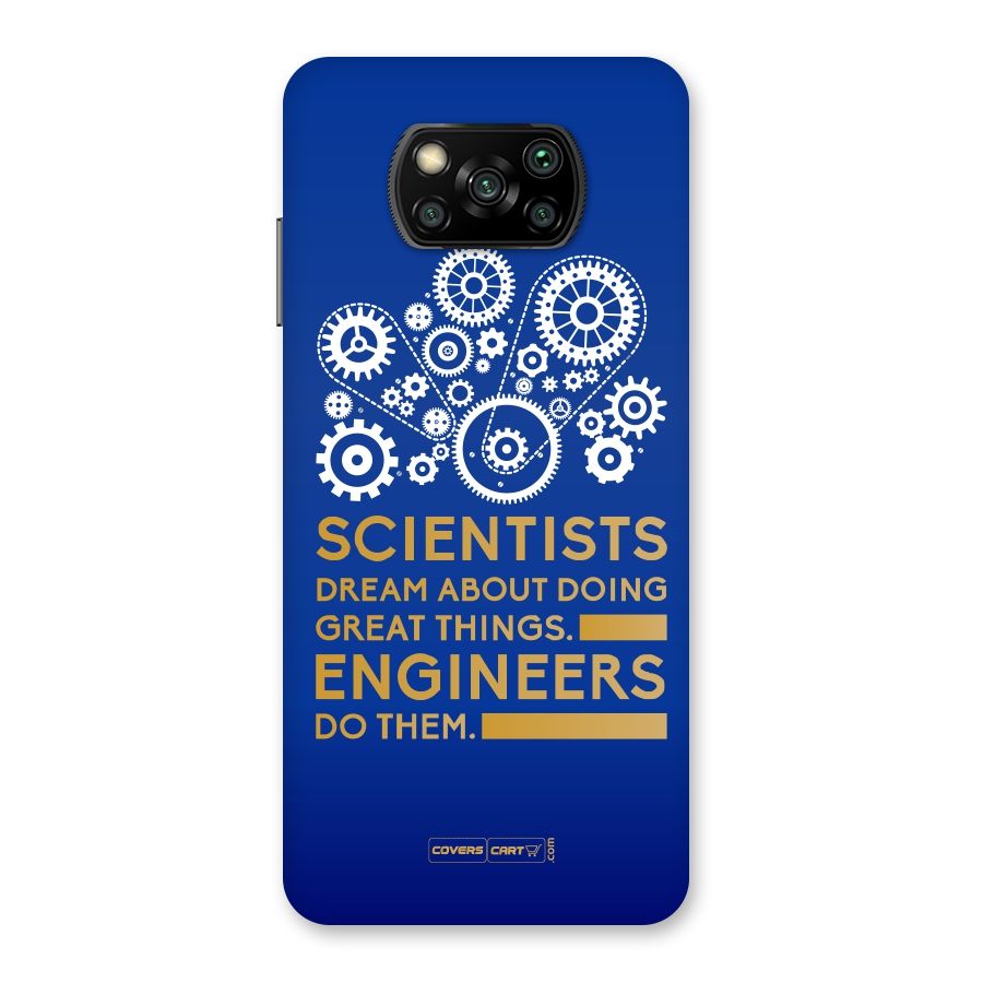 Engineer Back Case for Poco X3